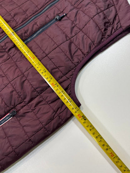 Tommy Hilfiger Quilted Men's Vest Burgundy Medium
