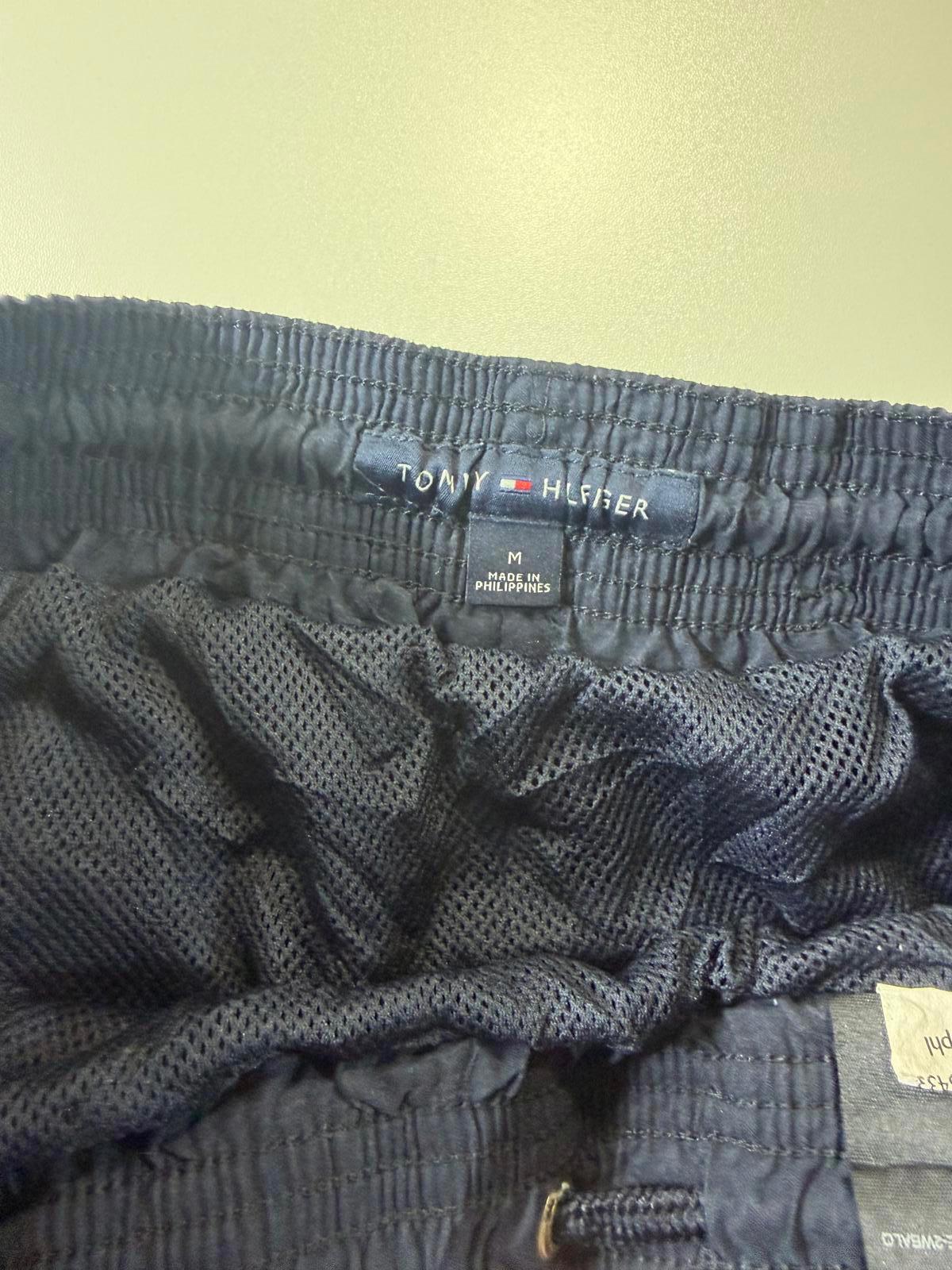 Tommy Hilfiger Men's Navy Blue Athletic Shorts Stripes M