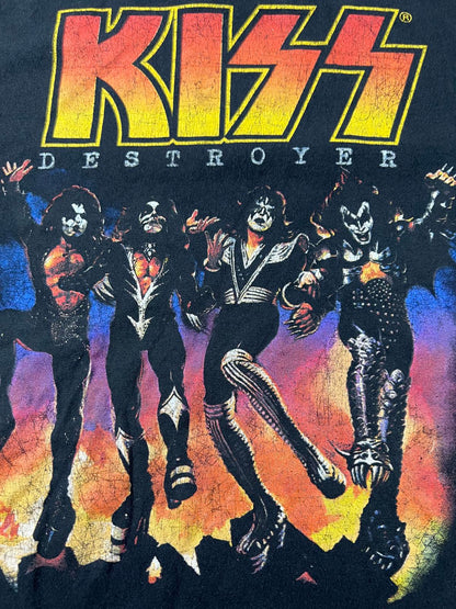 Retro KISS Destroyer Graphic T-Shirt