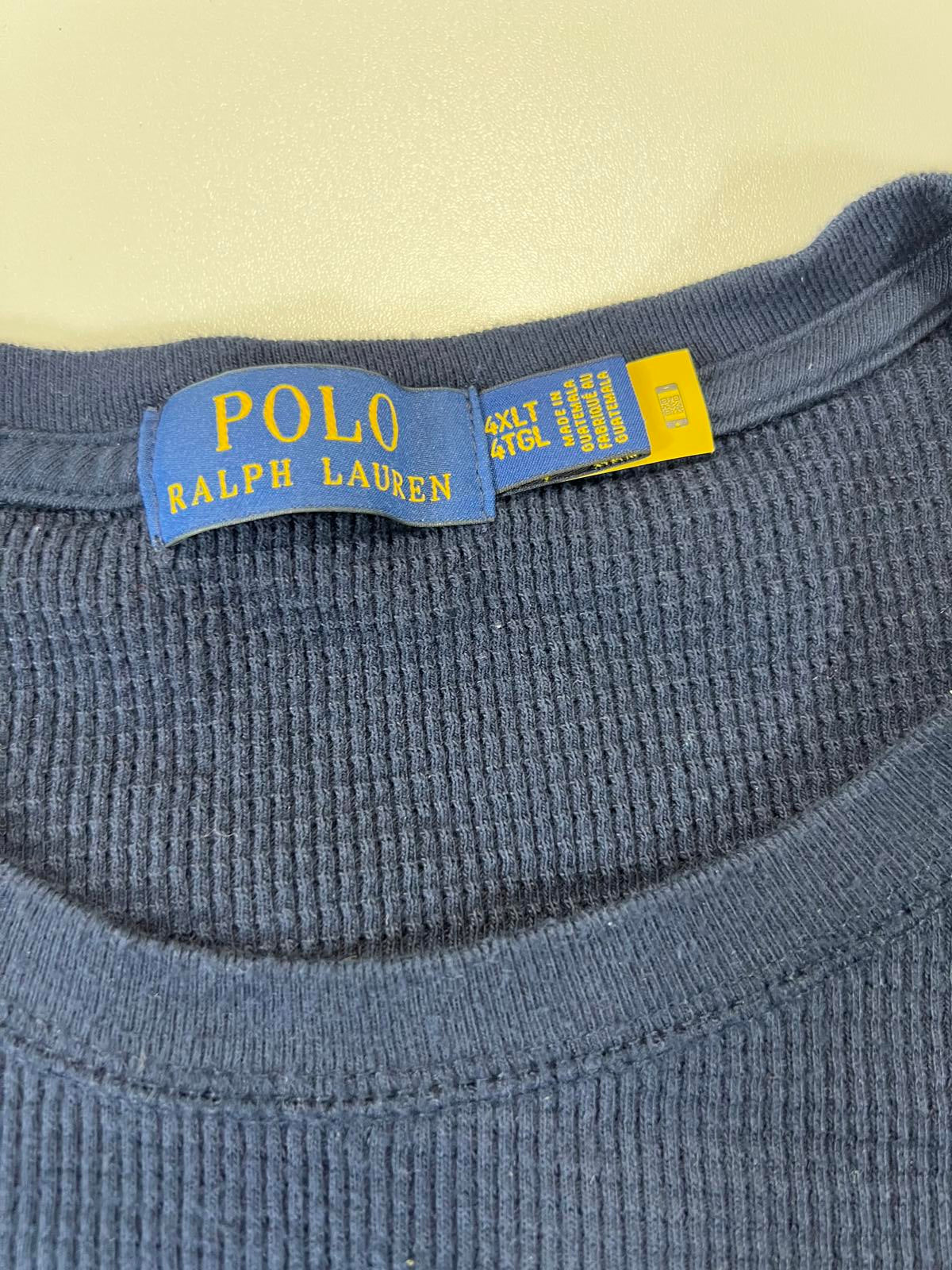 Polo Ralph Lauren Men's Navy Thermal Long Sleeve Size 4XLT