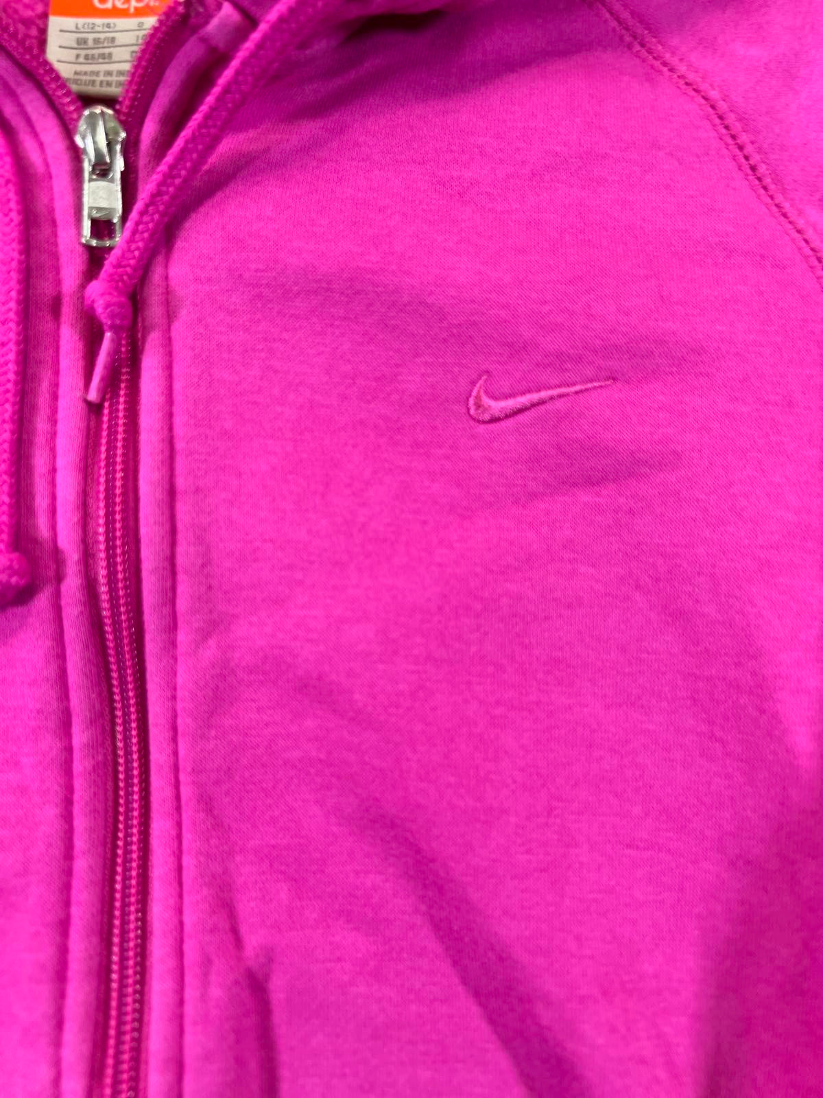 Nike Athletic Dept. youth large Pink Full Zip Hoodie