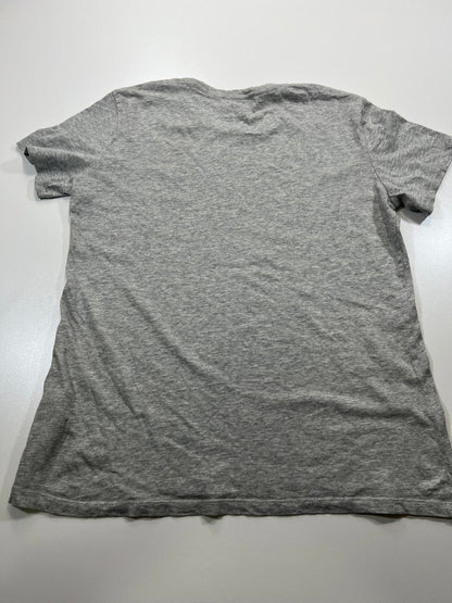 Diesel Grey Women's T-Shirt with Lipstick Embroidery