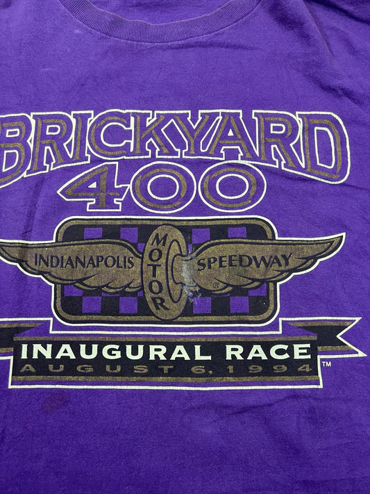 Brickyard 400 Indianapolis Speedway Race T-Shirt XL Purple