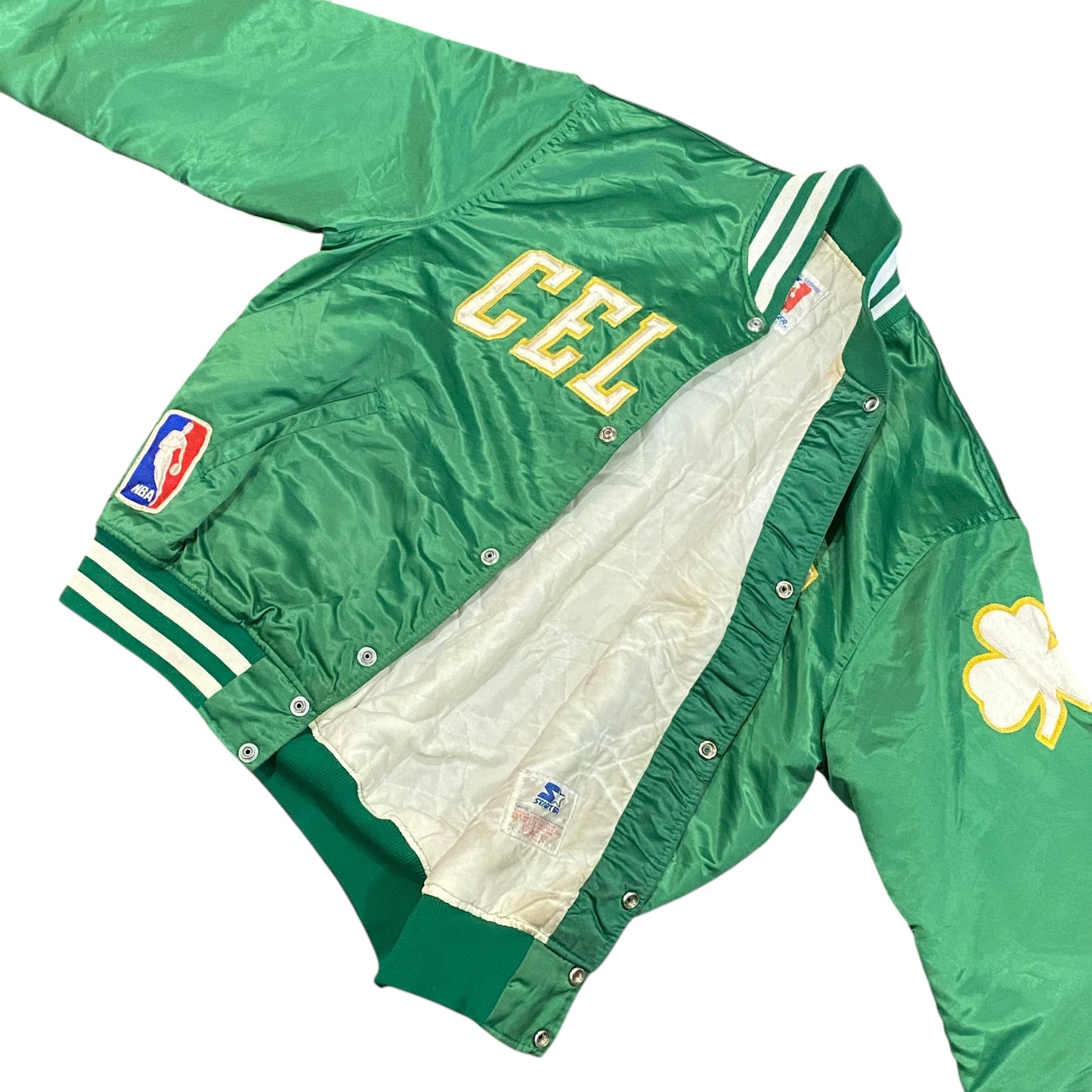 Vintage 80s NBA Starter Boston Celtics Satin Basketball Jacket