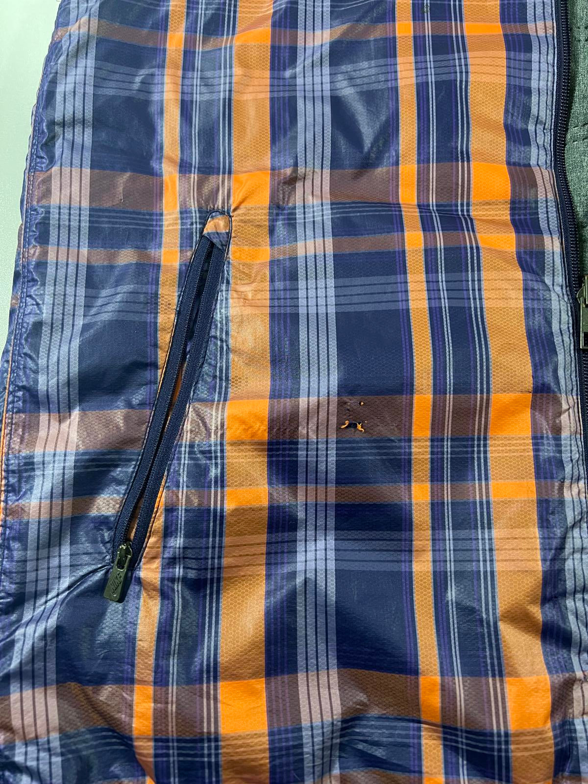 Nike Men's Plaid Puffer Vest reversible
