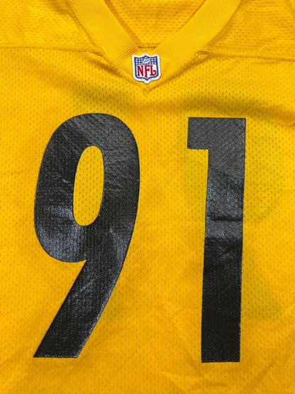Nike NFL Yellow Football Jersey Number 91 Size 54