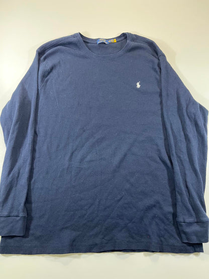 Polo Ralph Lauren Men's Navy Thermal Long Sleeve Size 4XLT