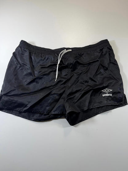 Umbro Black Athletic Shorts with Drawstring Waist L