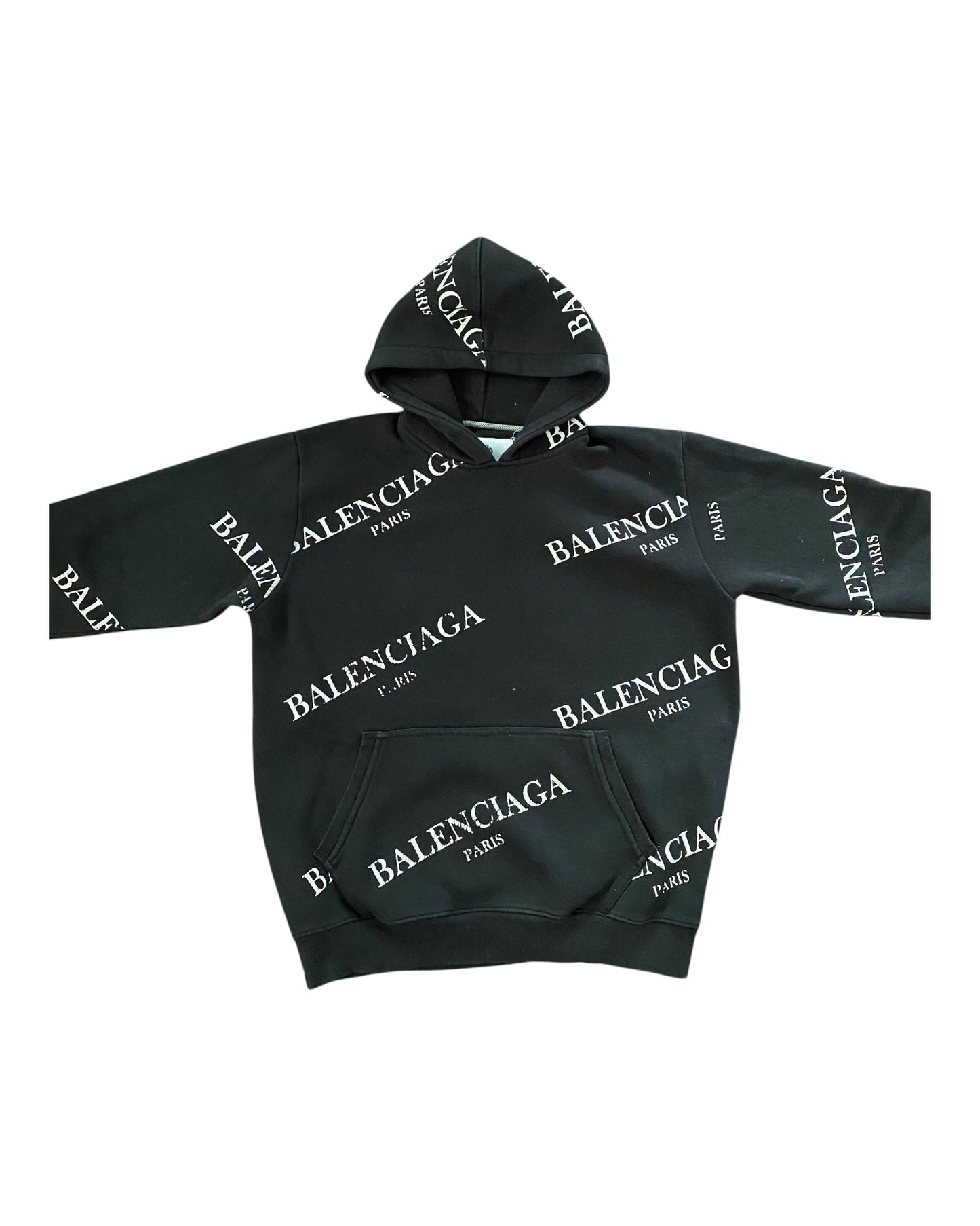 Bootleg BALENCIAGA All Over Print Graphic Pullover Sweatshirt Hoodie