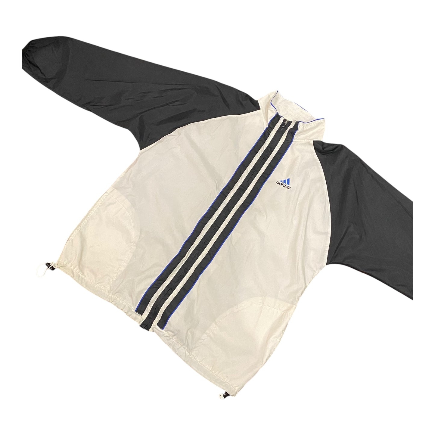 Vintage 90s ADIDAS 3 Stripes Full Zip Windbreaker Jacket