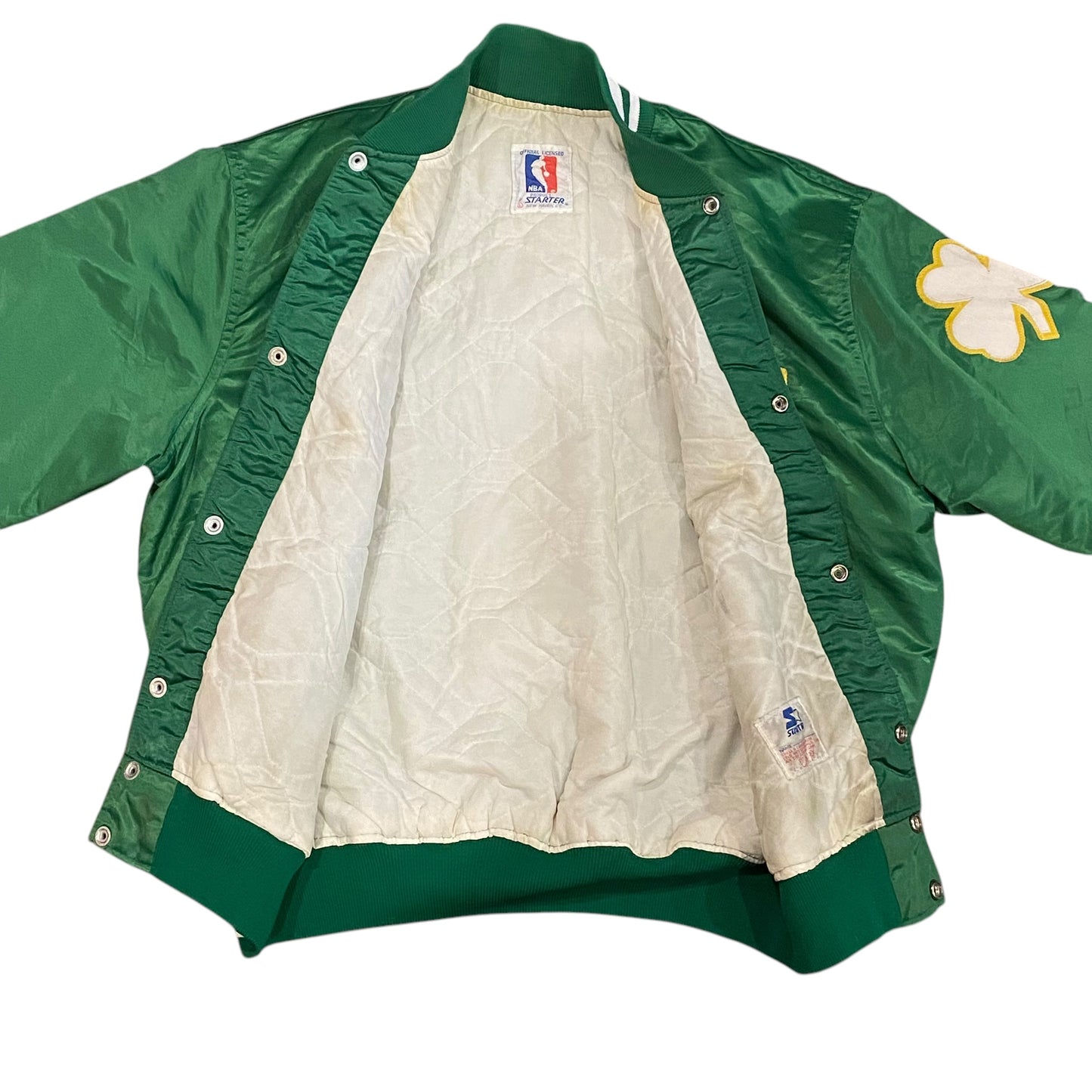 Vintage 80s NBA Starter Boston Celtics Satin Basketball Jacket