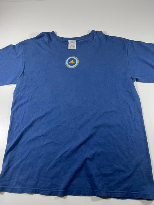 Adidas Blue Logo T-Shirt Size XL