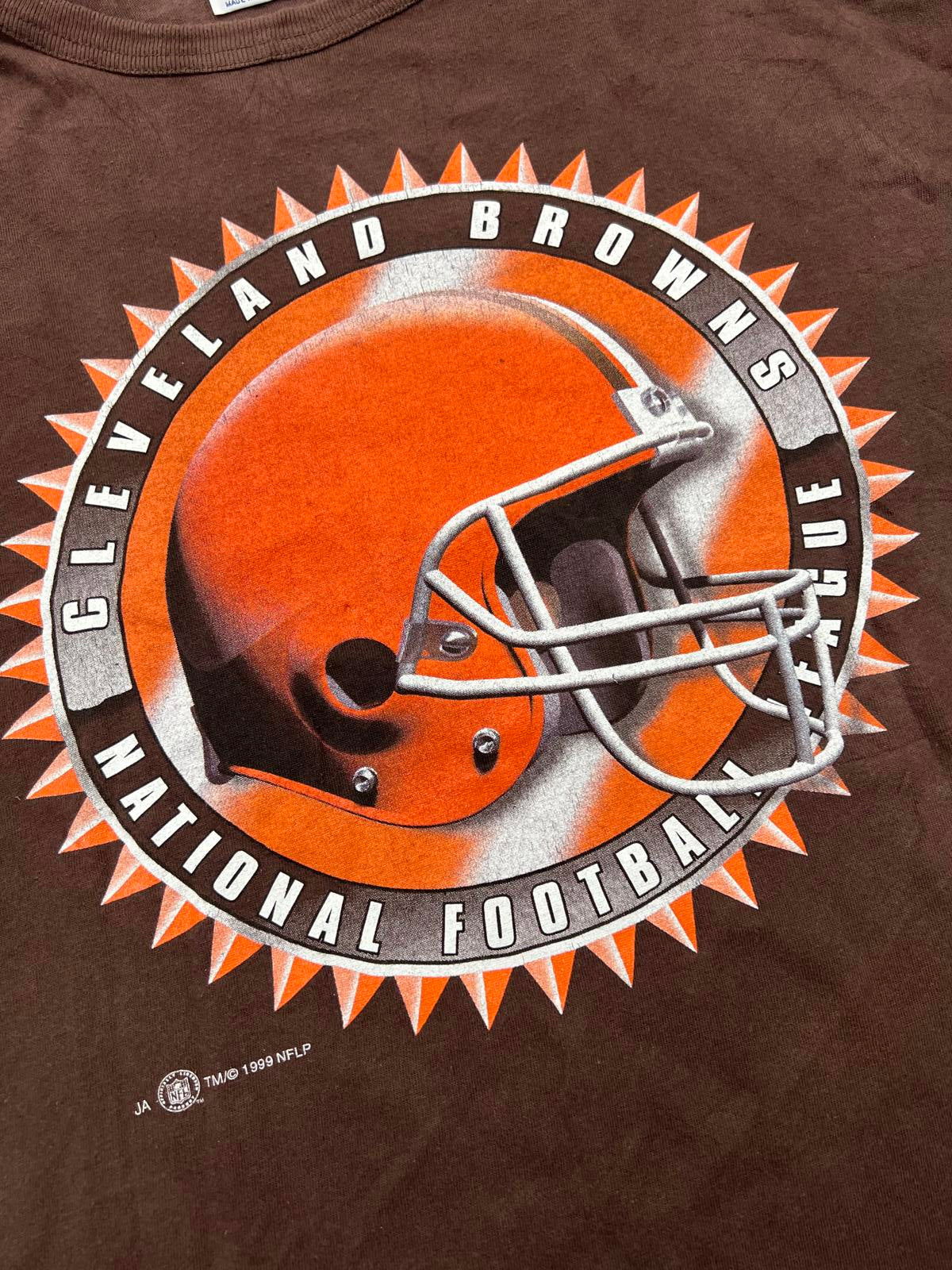 Vintage Cleveland Browns NFL T-Shirt Brown Graphic Tee