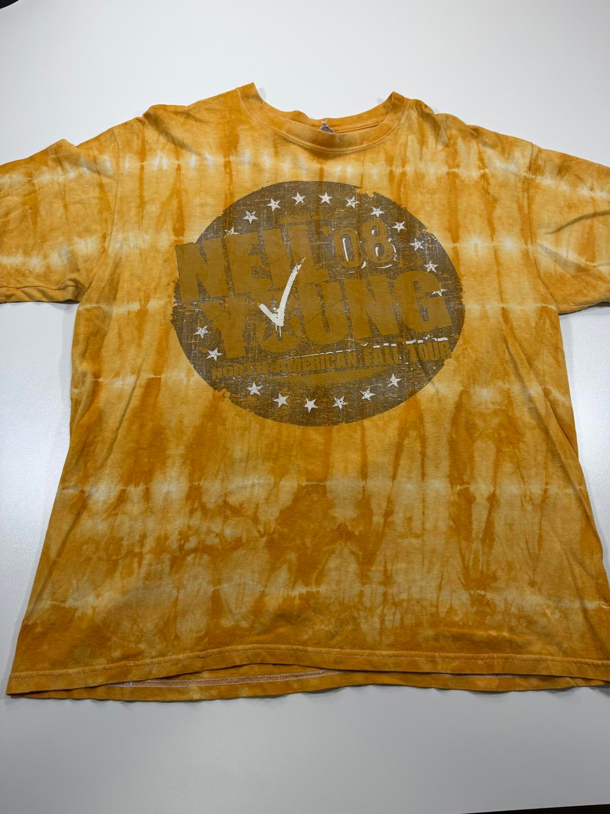 Vintage Neil Young 2008 NA Fall Tour Tie-Dye T-Shirt
