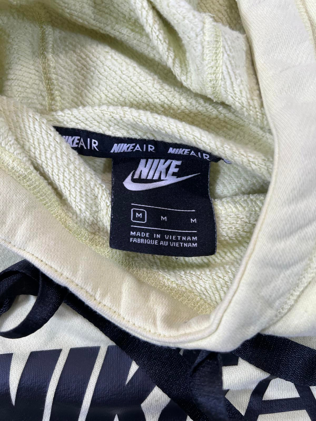 Nike Air Yellow Hoodie Sweatshirt Medium