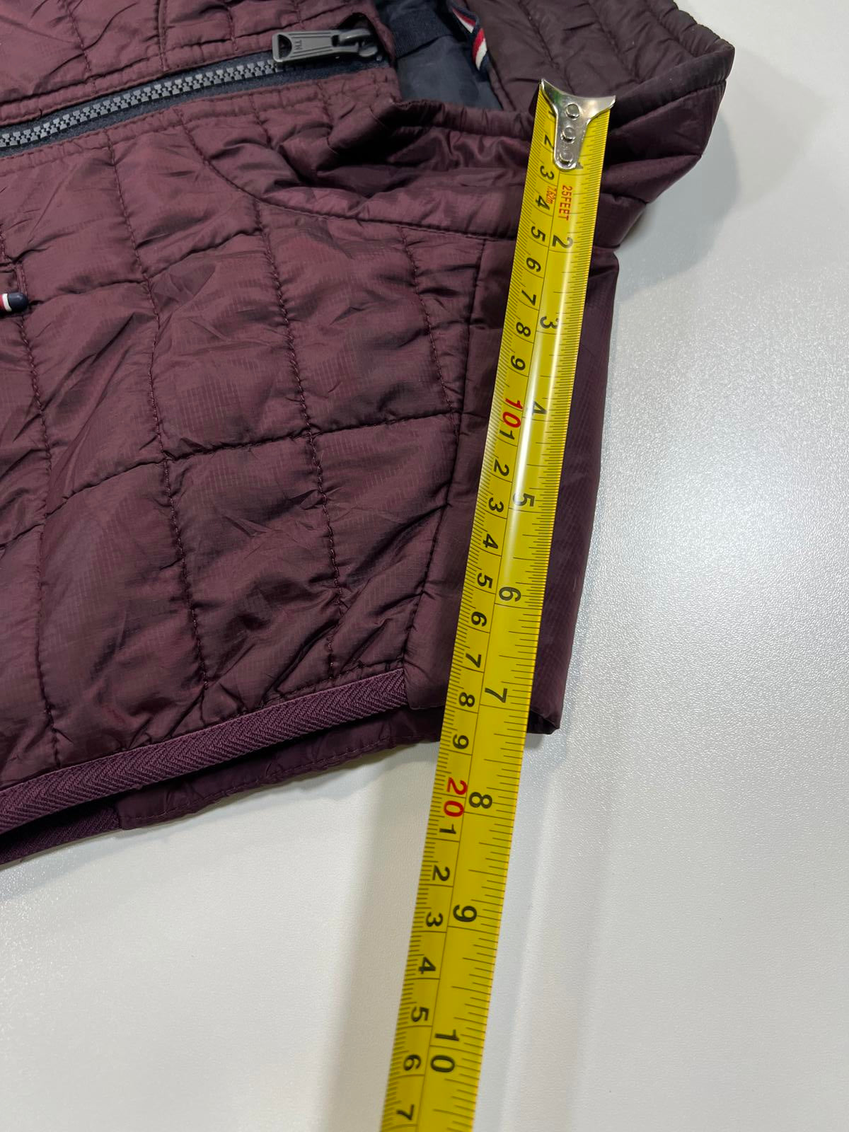 Tommy Hilfiger Quilted Men's Vest Burgundy Medium