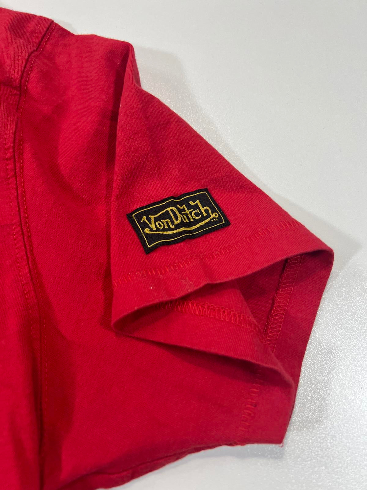 Von Dutch Red Logo Men's T-Shirt Large