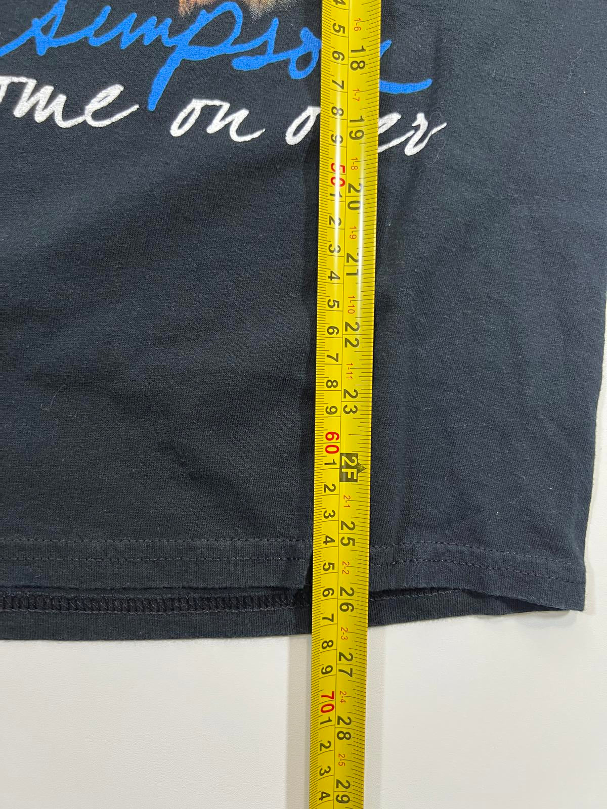 2008 Jessica Simpson Come On Over Black Graphic T-Shirt