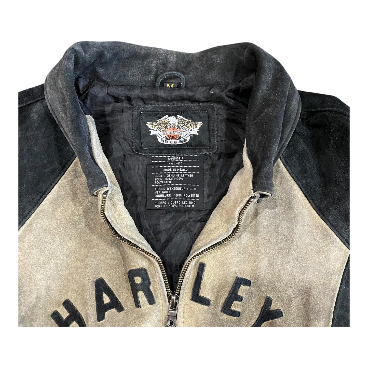 Harley Davidson Suede Biker Jacket