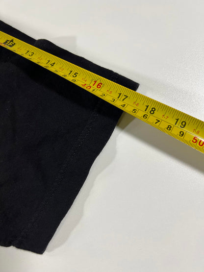 Graphic Black T-Shirt with Queen and King Skeleton Design