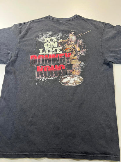 Duck Commander Men's Black Graphic T-Shirt Size Large