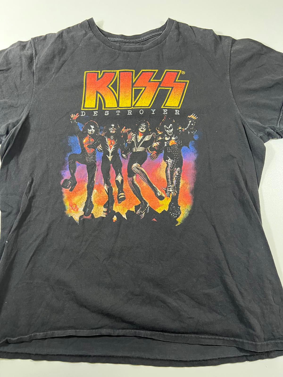 Retro KISS Destroyer Graphic T-Shirt