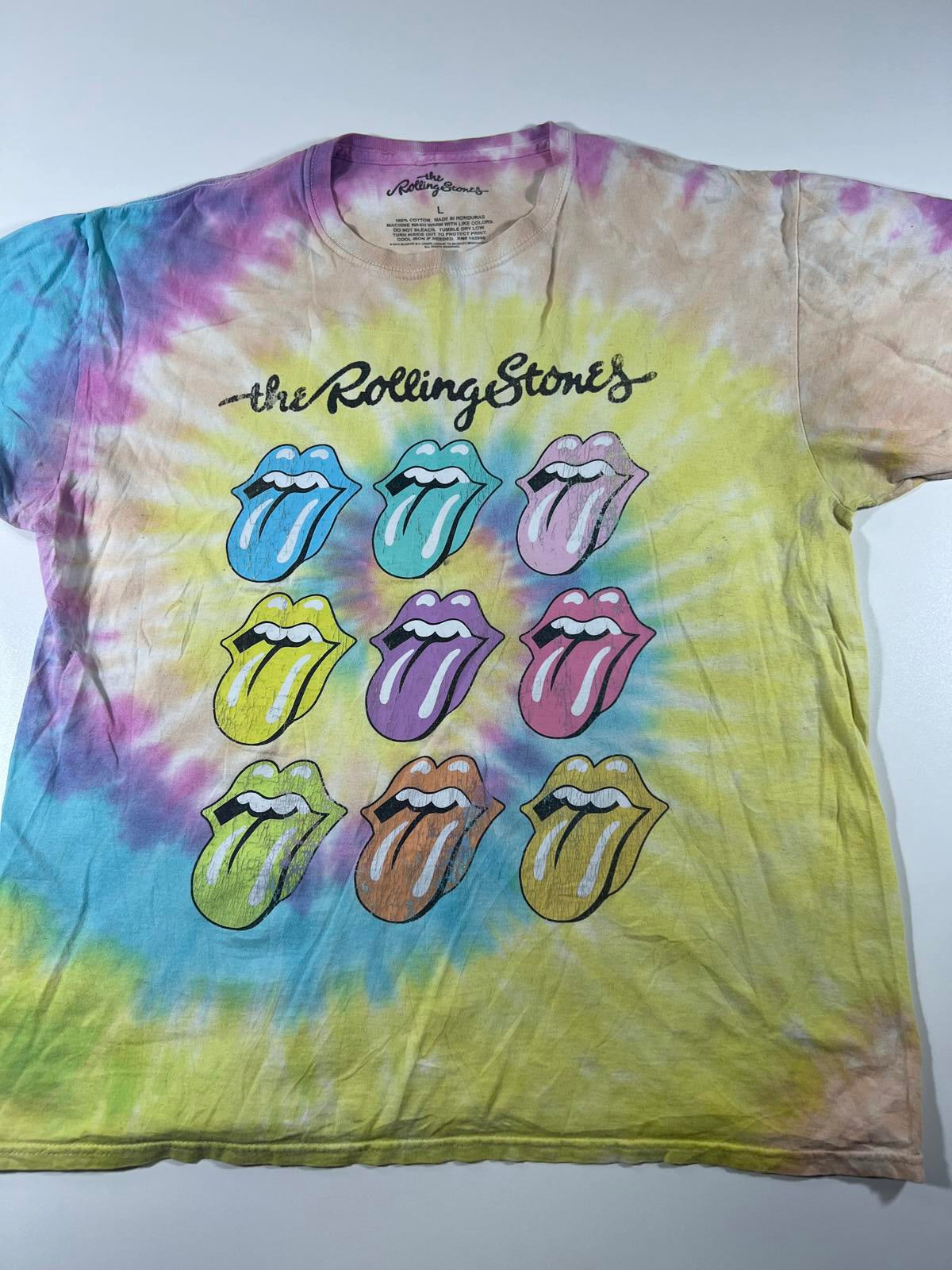 The Rolling Stones Tie-Dye Graphic T-Shirt size Large