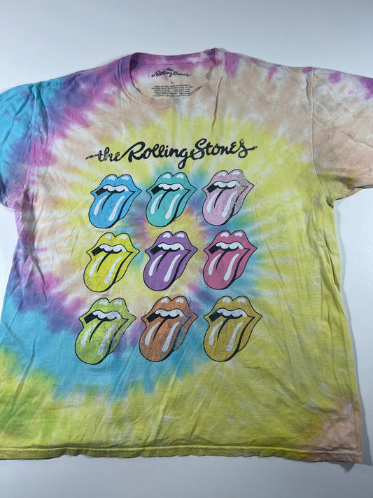 The Rolling Stones Tie-Dye Graphic T-Shirt size Large
