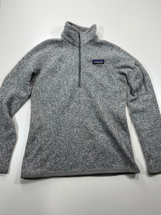Patagonia Women's Grey Half-Zip Fleece Sweater XS