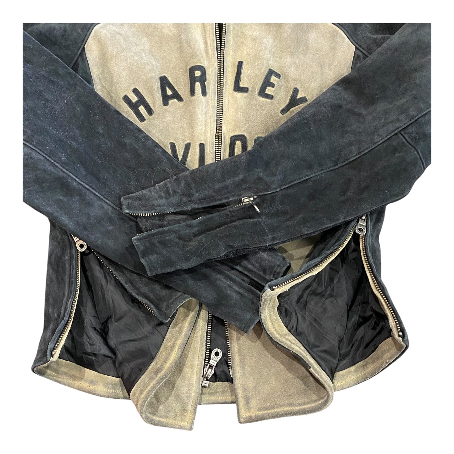 Harley Davidson Suede Biker Jacket