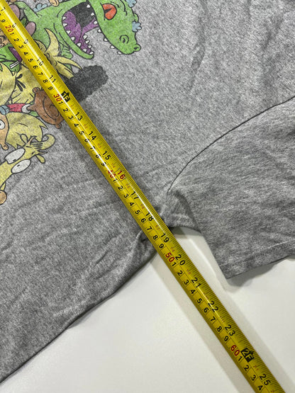 Vintage Nickelodeon Cartoon Characters Grey T-Shirt