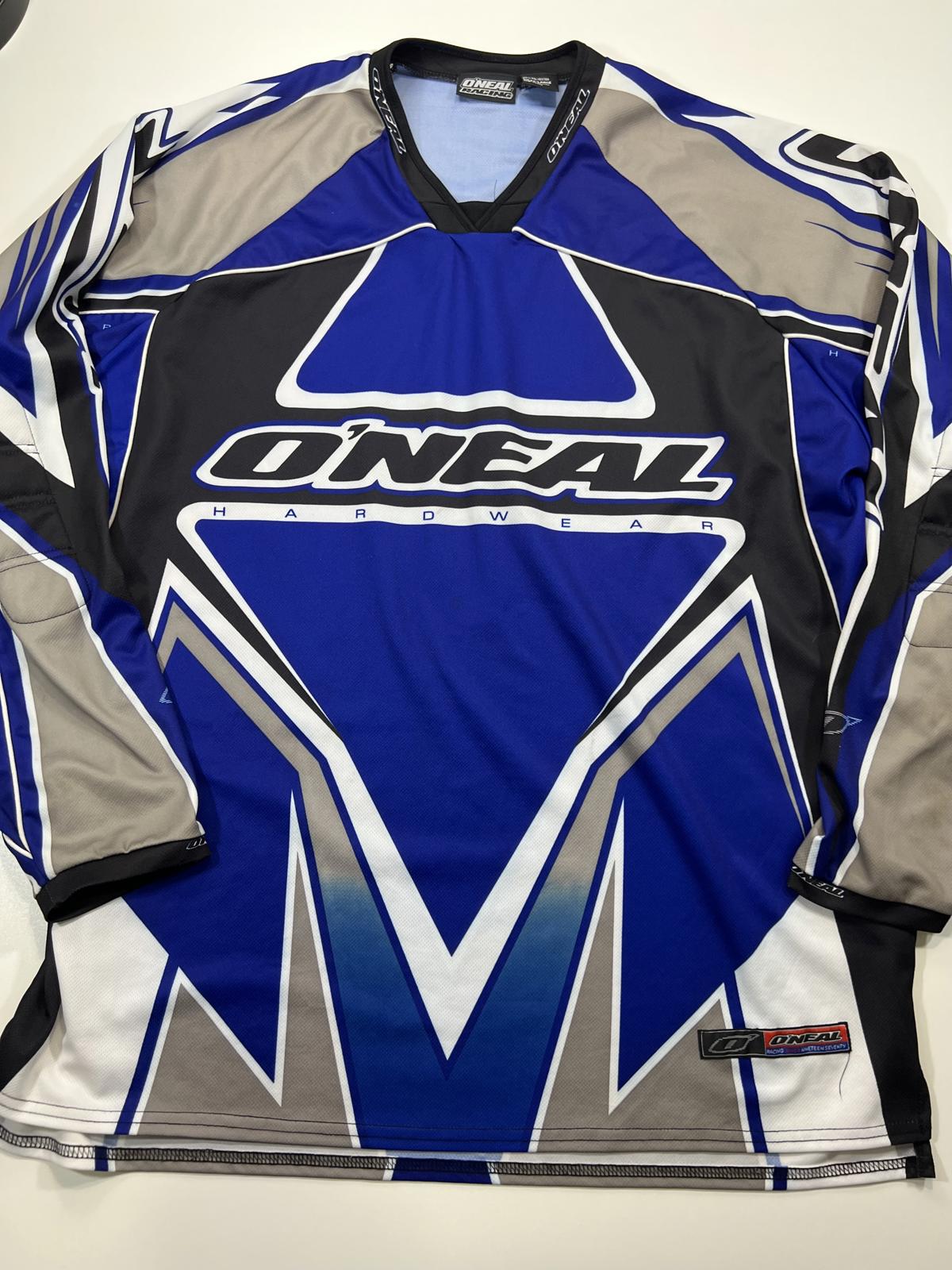 O'Neal Blue and Grey Motorcycle Racing Jersey