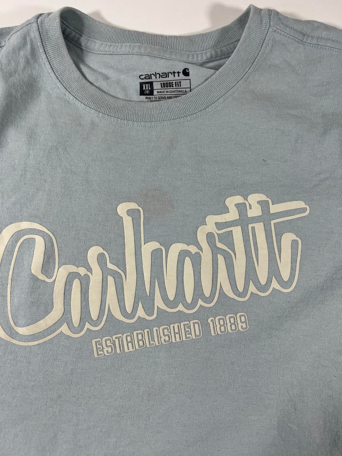 Carhartt Men's Loose Fit T-Shirt XXL Light Blue