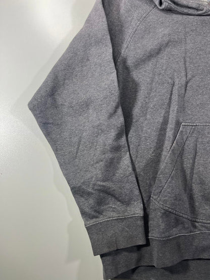 Vintage Nike Grey Hooded Sweatshirt with Front Pocket XL