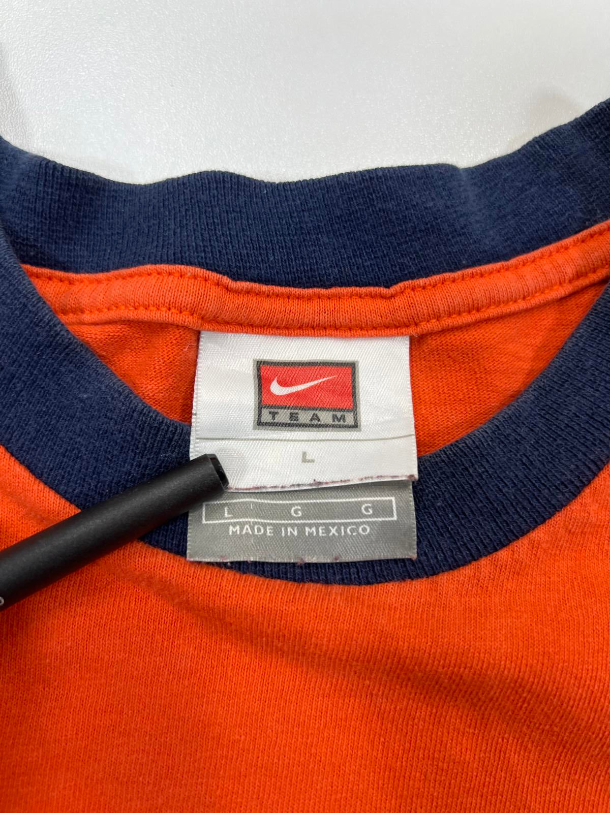 Vintage Nike Team Tigers Orange and Navy middle swoosh