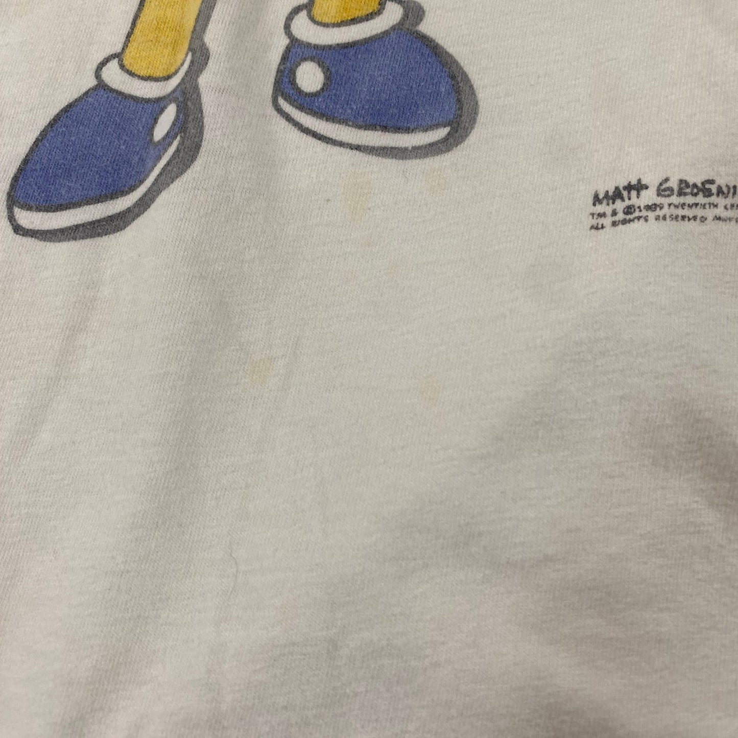 Vintage 1990 Bart Simpson "Who The Hell Are You?" T-Shirt Size L