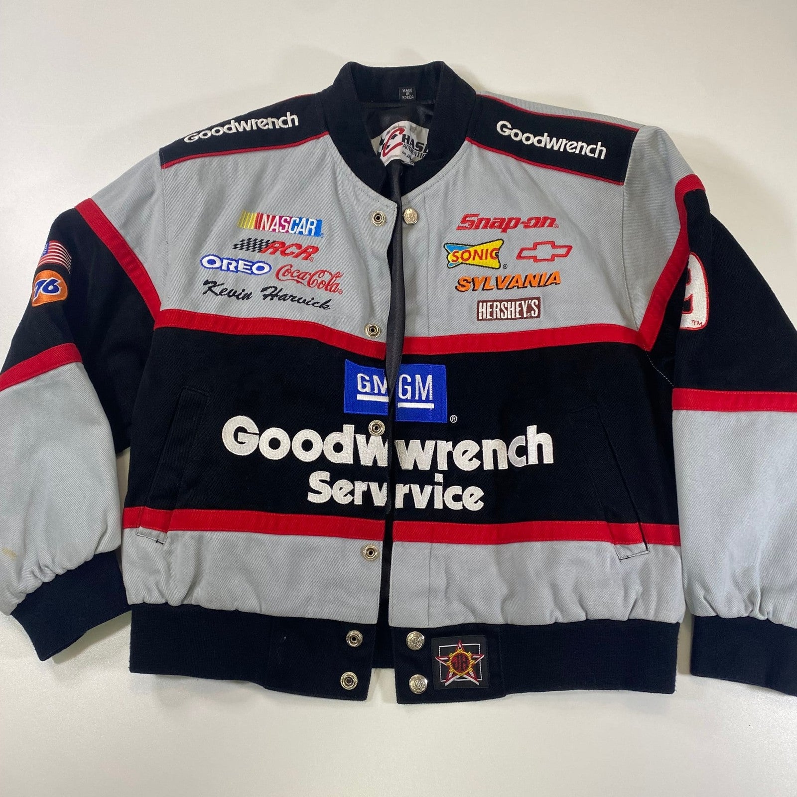 Vintage Chase Authentics Dale Earnhardt Goodwrench NASCAR Racing Jacket KIDS XL