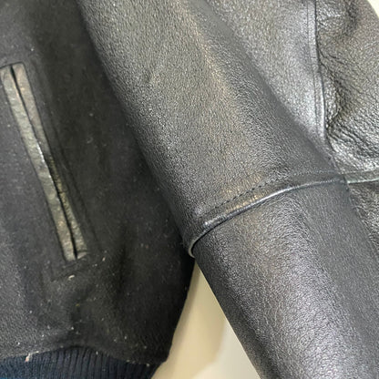 VTG Harley Davidson Motorcycles x Jamie Sadock - L- Leather Jacket Bomber Wool