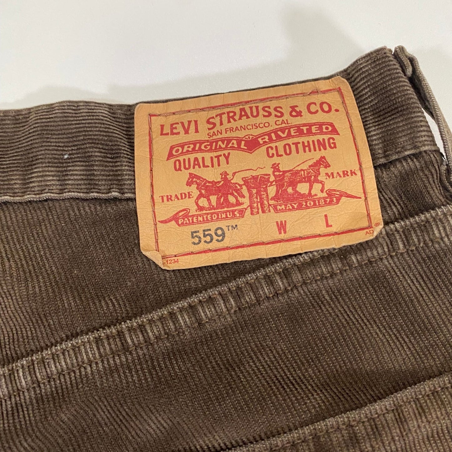 Levi's 551 Corduroy Brown Pants