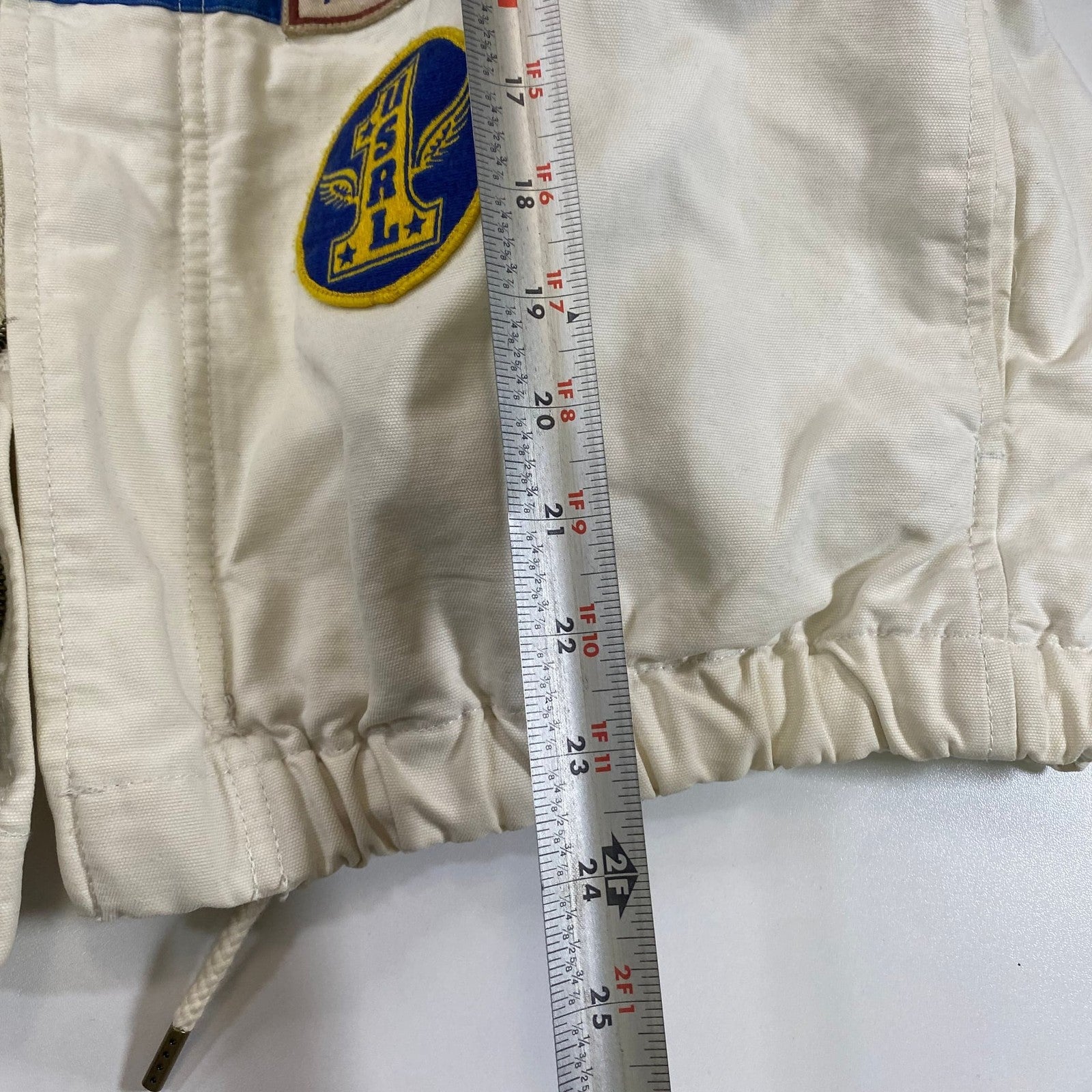 Polo Ralph Lauren Racing Jacket Denim & Supply Patchwork USRL 67 Womens