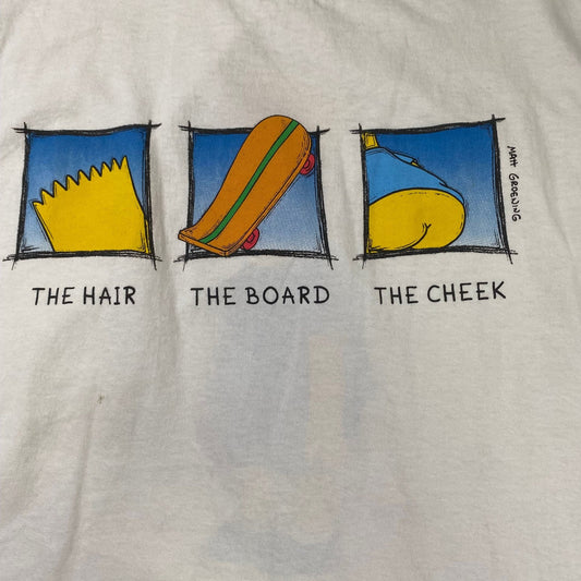 The Simpsons 1997 Vintage Bart Cartoon Movie T-shirt Size L