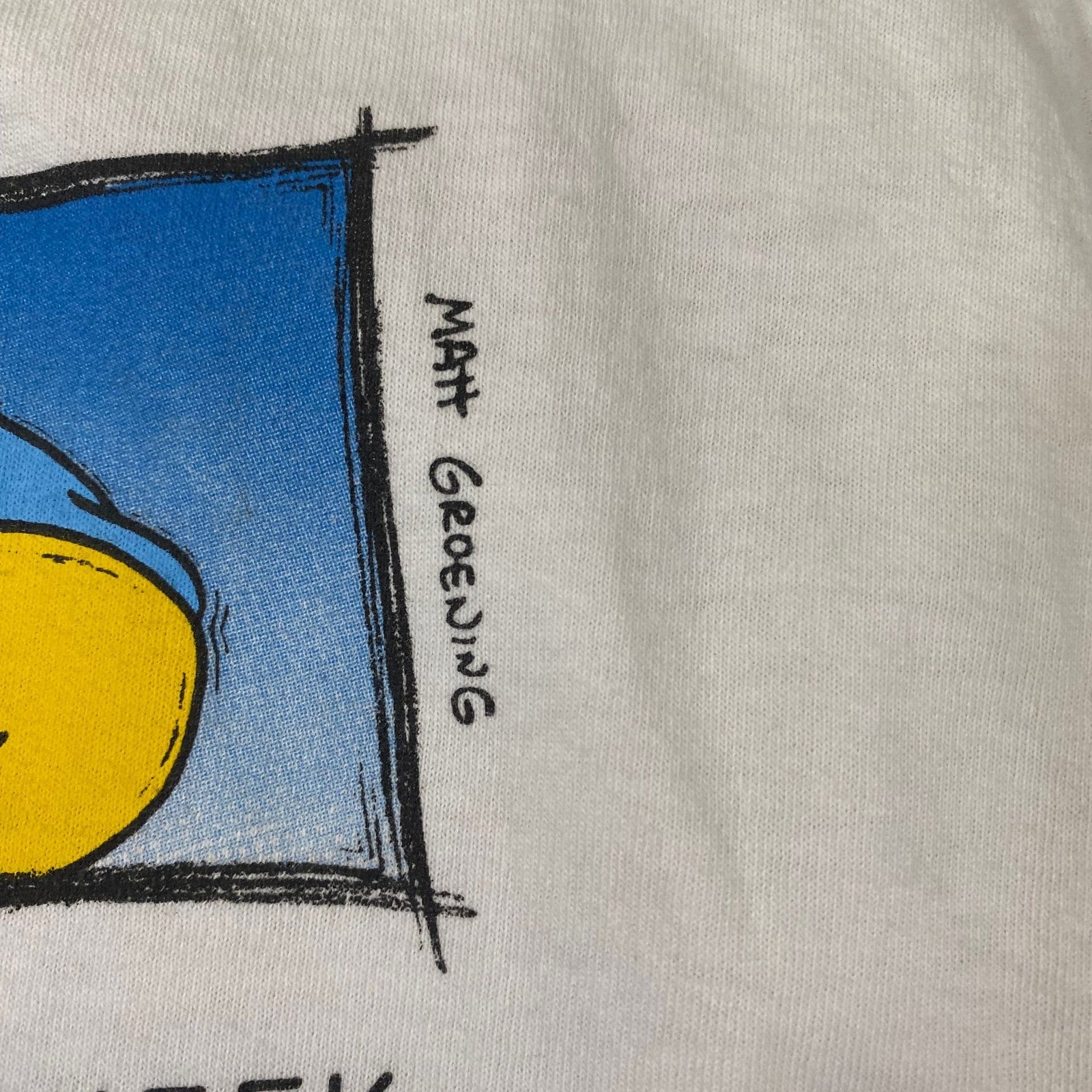 The Simpsons 1997 Vintage Bart Cartoon Movie T-shirt Size L