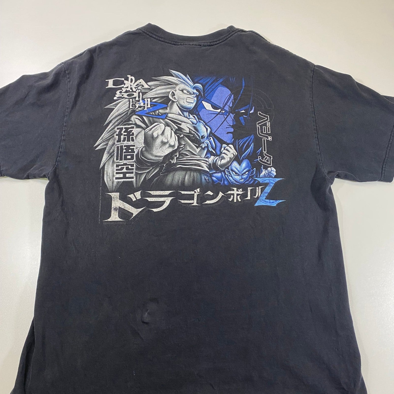 Vintage 2001 Dragon Ball Z Goku Vegeta Trunks Super Saiyan 3 Long Sleeve Shirt