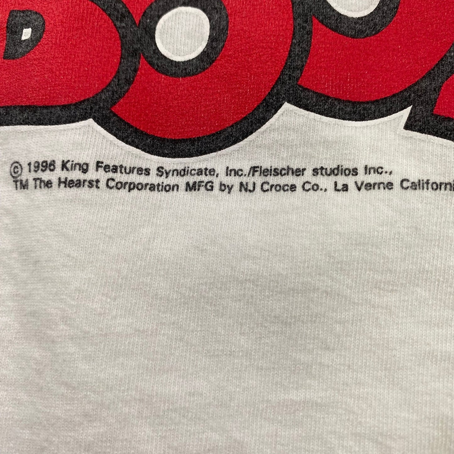 Betty Boop Vintage 1988 White T-shirt Front and Back Print