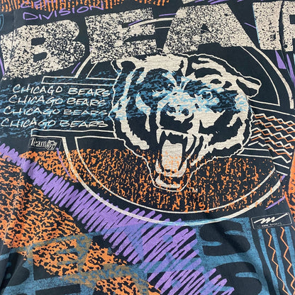 Vintage 90s Chicago Bears Magic Johnson T's All Over Print T-Shirt