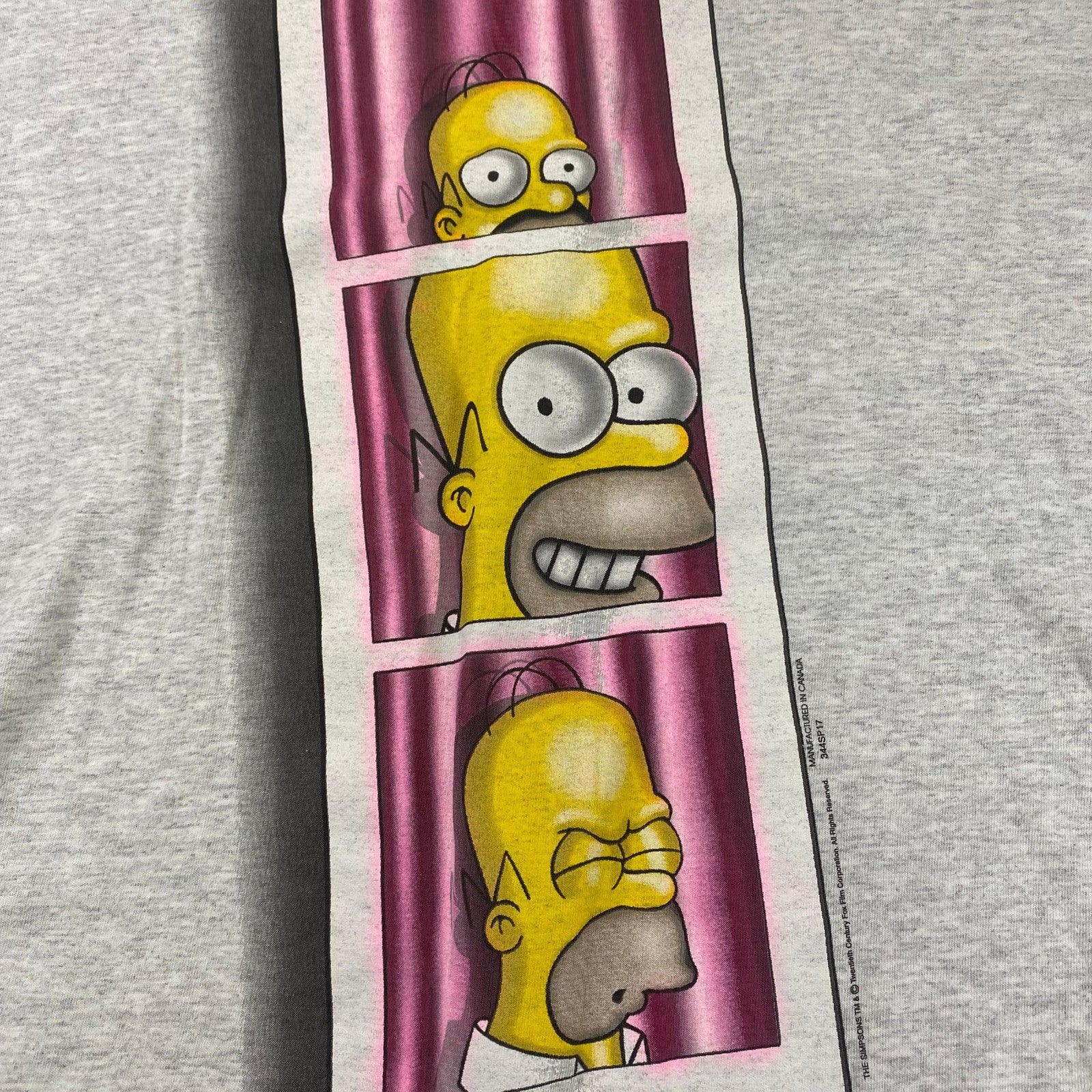 Vintage The Simpsons Homer Simpson 1997 'The Man' T-Shirt