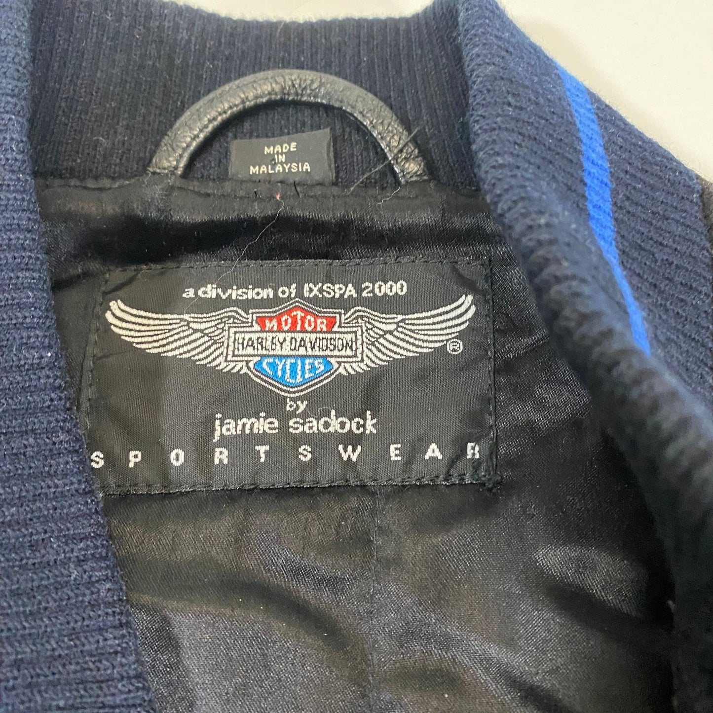 VTG Harley Davidson Motorcycles x Jamie Sadock - L- Leather Jacket Bomber Wool