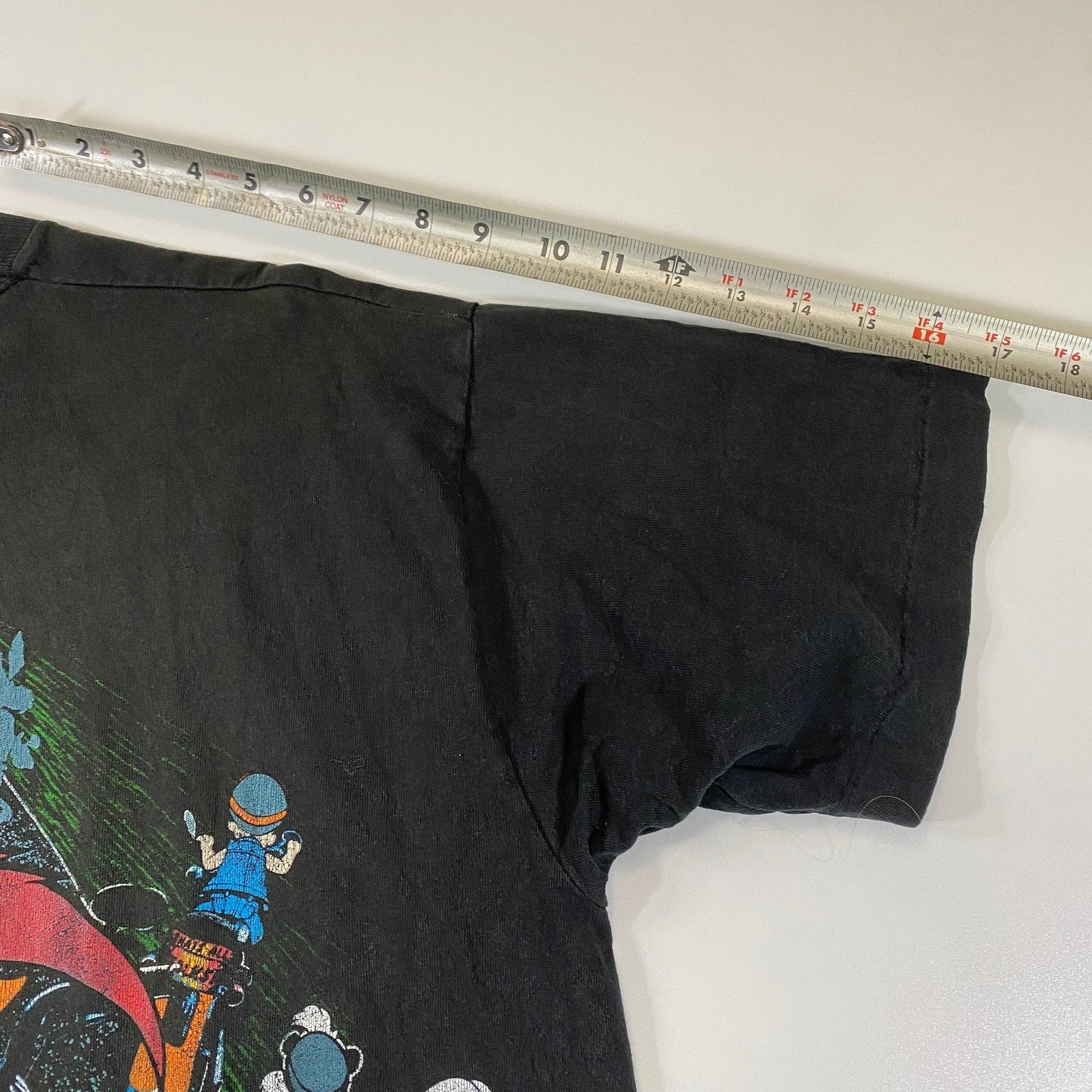 Vintage 1993 Looney Tunes Motorcycle Double-Sided T-Shirt