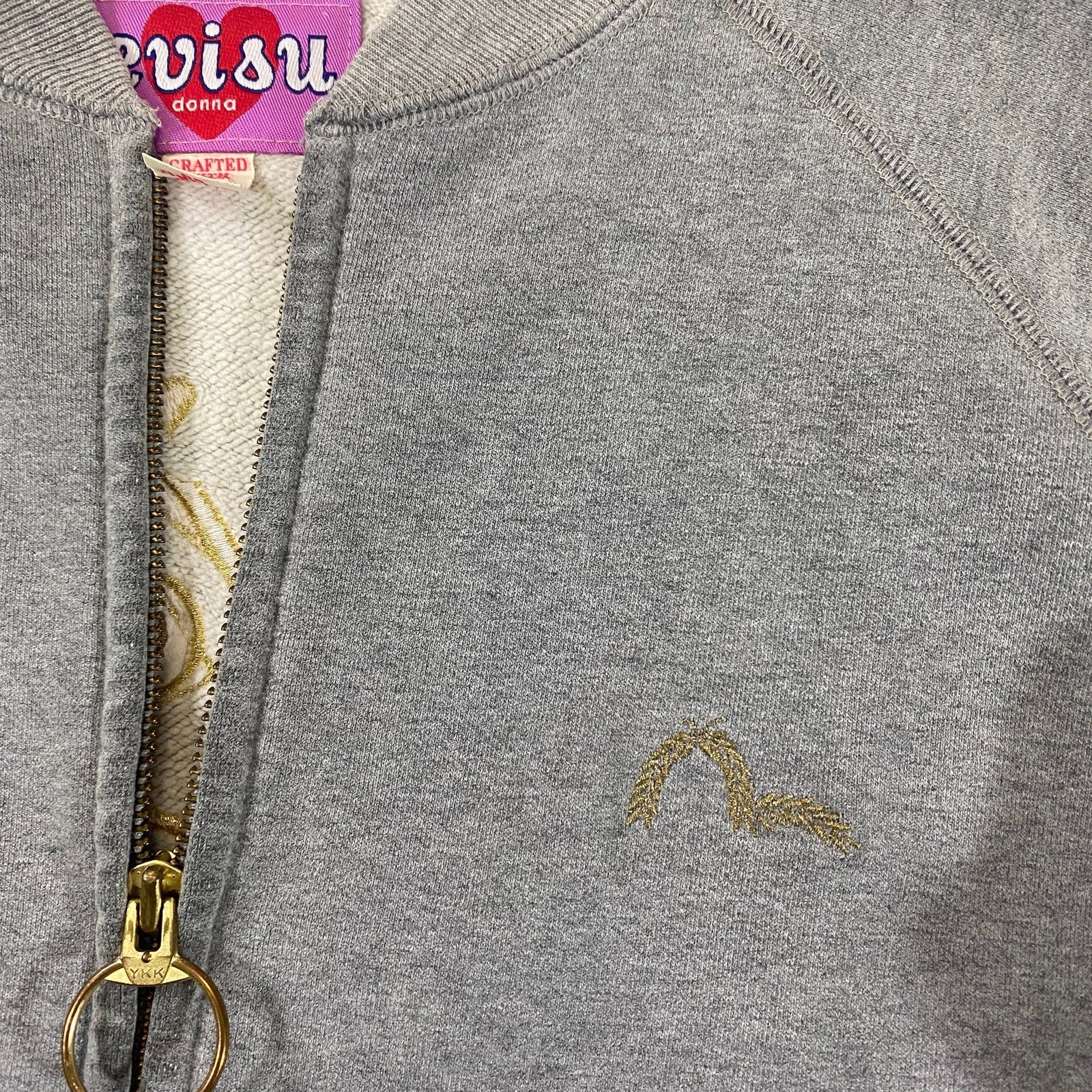 Evisu Big Logo Zip Up Hoodie