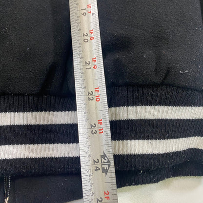 Rocawear Varsity Bomber Rare Jacket Black Wool Y2K